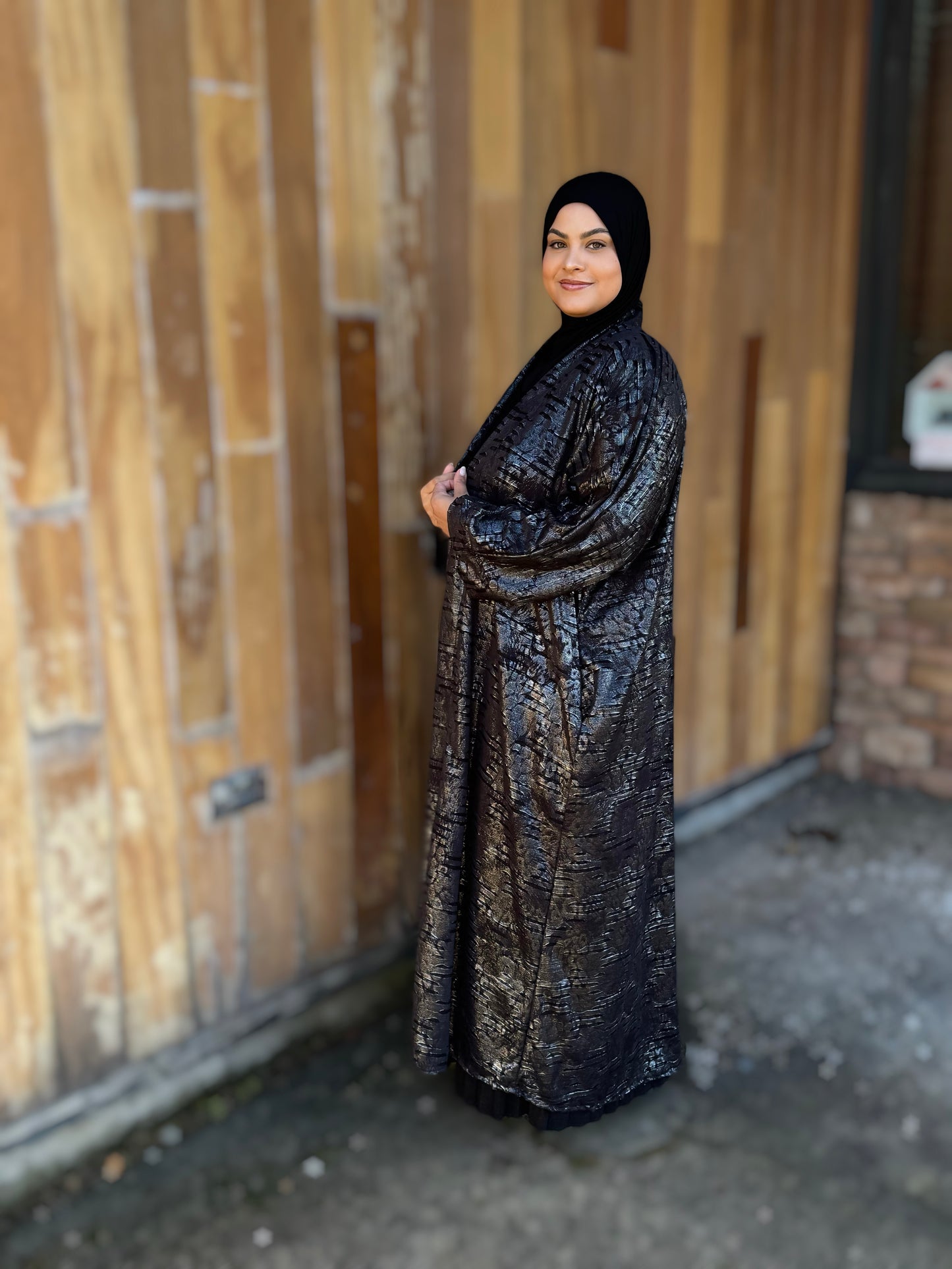 Nour Oversized Abaya - Eid Limited Edition Metallic