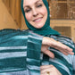 Nour Oversized Abaya - Green Lightning