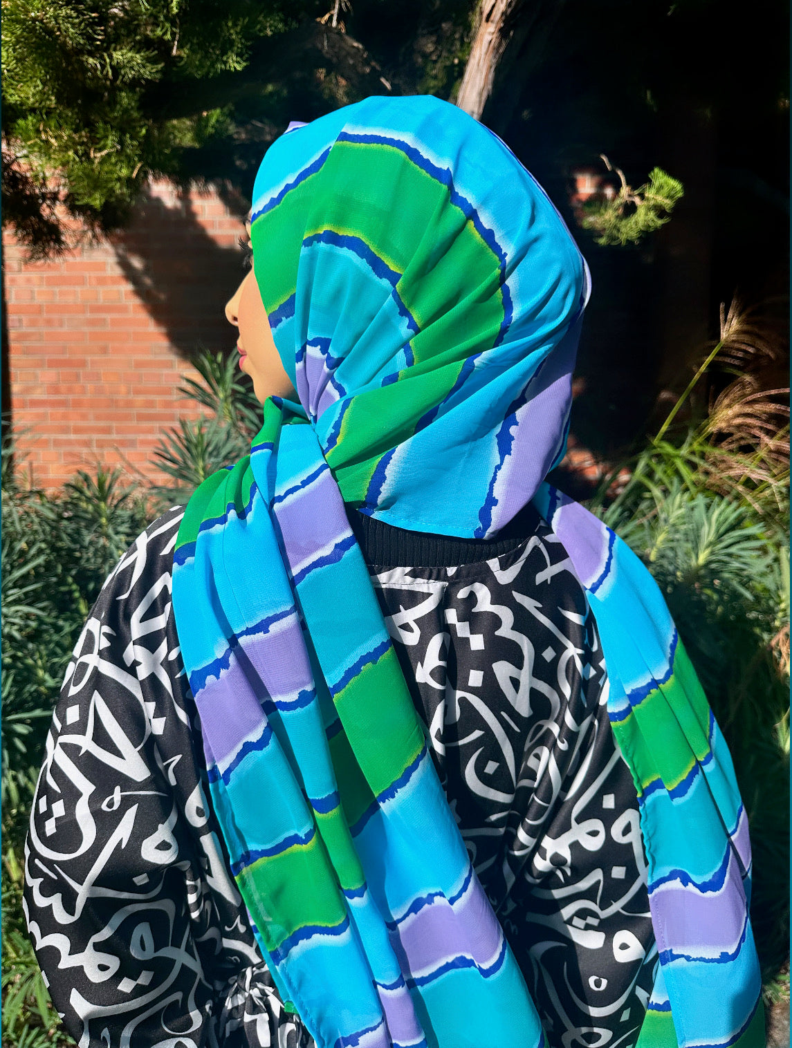 Chiffon Hijab: Summer Waterfall