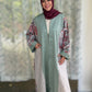 Pocket Anorak Abaya — Eucalyptus & Paisley