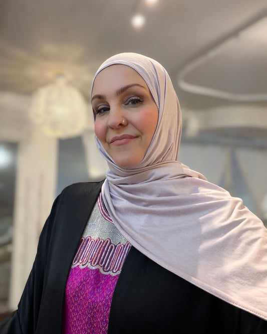 Performance Jersey Hijab: Petal Blush