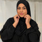 Hybrid Modal Jersey Hijab: Eclipse Black