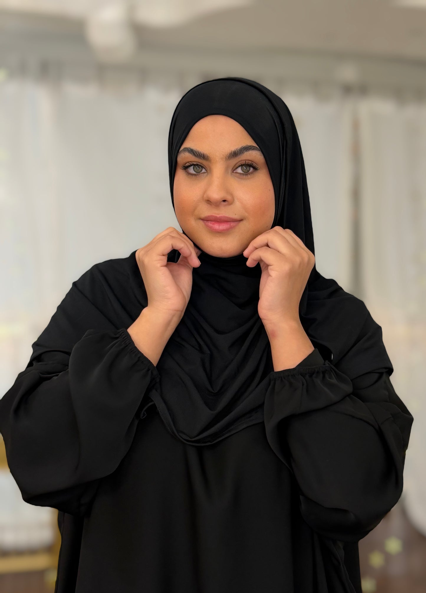 Hybrid Modal Jersey Hijab: Eclipse Black