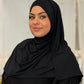 Hybrid Modal Jersey Hijab: Eclipse Black