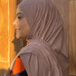 Sporty Tissue Jersey Hijab: Nude