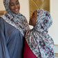 Printed Burnout Jersey Hijab: Soraya