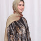 Iridescent Chiffon Hijab: Golden