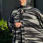Nour Oversized Abaya - Black Lightning