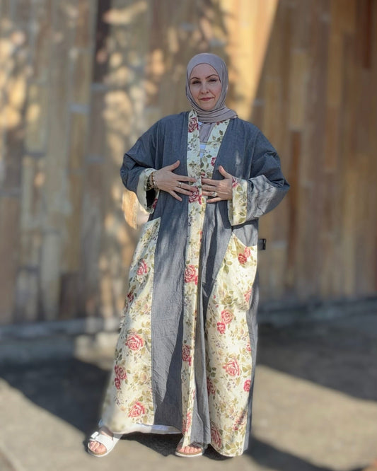 Pocket Anorak Abaya — Rosewood Utility