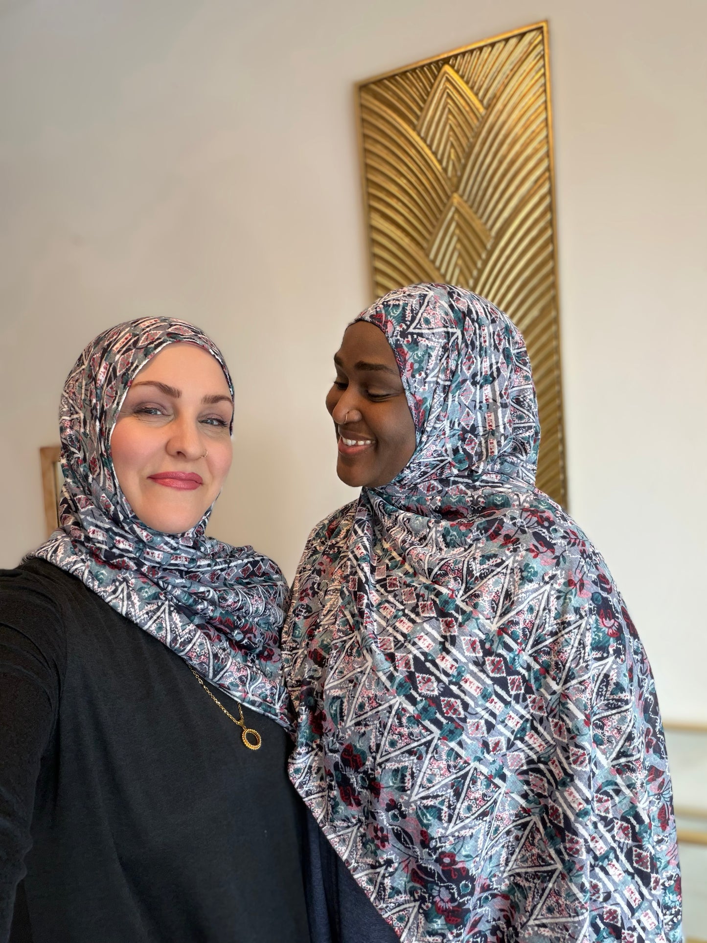 Printed Burnout Jersey Hijab: Soraya