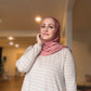 MC Everyday Active Tunic - Blush Heather Stripe
