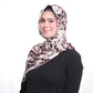 Printed Jersey Hijab: Sweet Cream Coffee Swirl