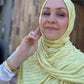Woven Jersey Hijab: Limonata Streaks