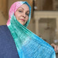 Burnout Tissue Jersey Hijab: Zuma Beach