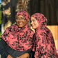 Printed Jersey Hijab: Deep Rose