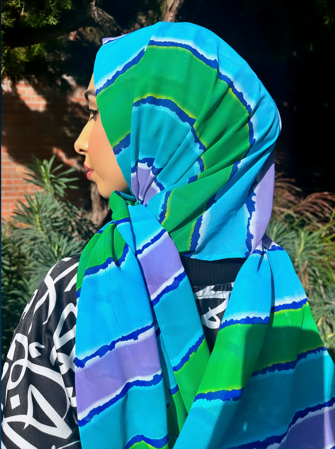 Chiffon Hijab: Summer Waterfall