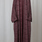 Nour Oversized Abaya - Burgundy Lace Performance