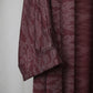 Nour Oversized Abaya - Burgundy Lace Performance