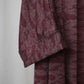 Nour Oversized Abaya - Burgundy Lace Performance