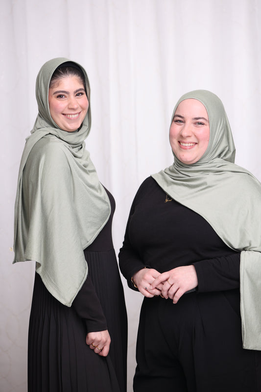 Performance Jersey Hijab: Sage