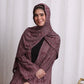 Performance Burnout Jersey Hijab: Burgundy Lace