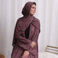Performance Burnout Jersey Hijab: Burgundy Lace