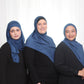 Jersey Hijab: Prussian Blue