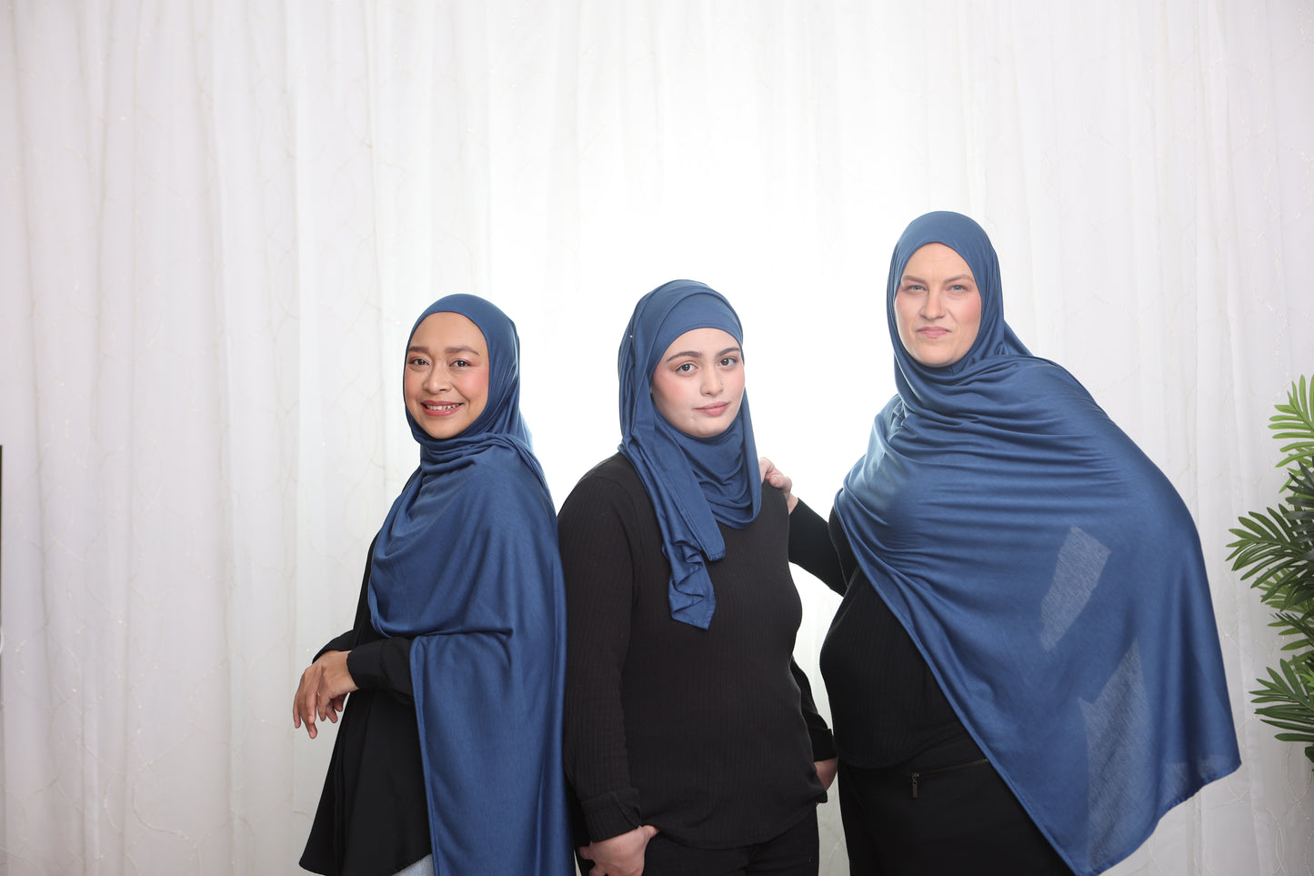 Jersey Hijab: Prussian Blue