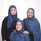 Jersey Hijab: Prussian Blue