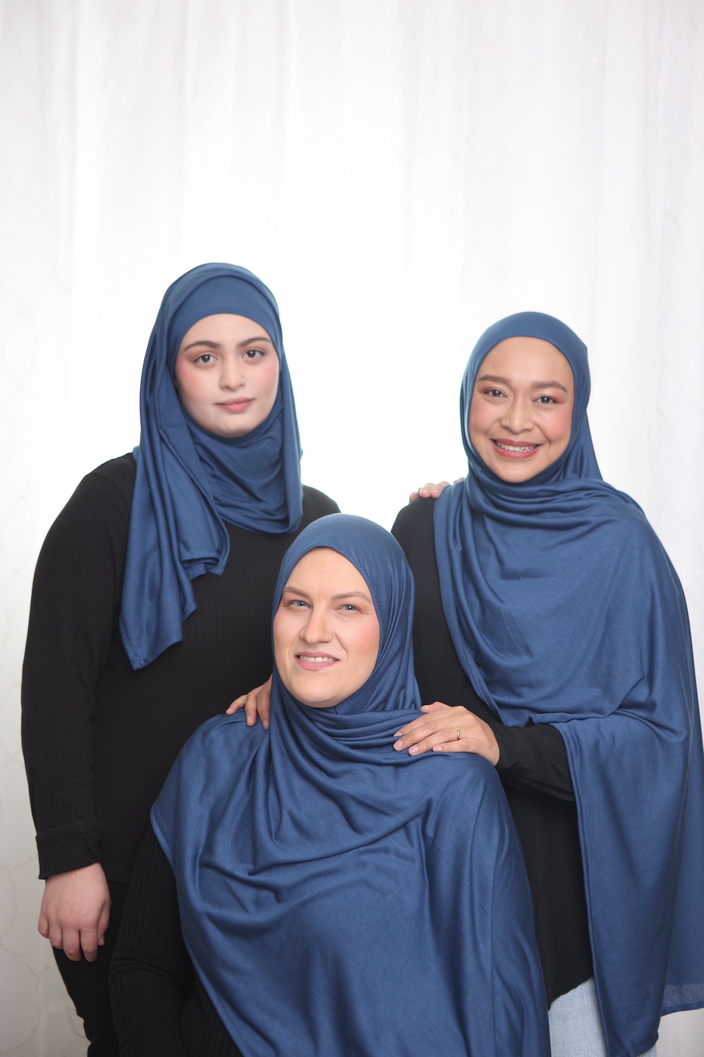 Jersey Hijab: Prussian Blue