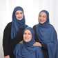 Jersey Hijab: Prussian Blue