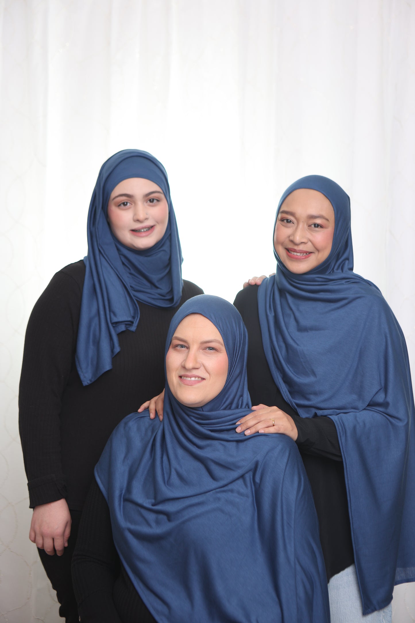 Jersey Hijab: Prussian Blue