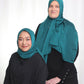 Iridescent Chiffon Hijab: Emerald