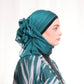 Iridescent Chiffon Hijab: Emerald