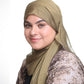 Iridescent Chiffon Hijab: Moss