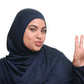 Performance Jersey Hijab: Navy Jagua
