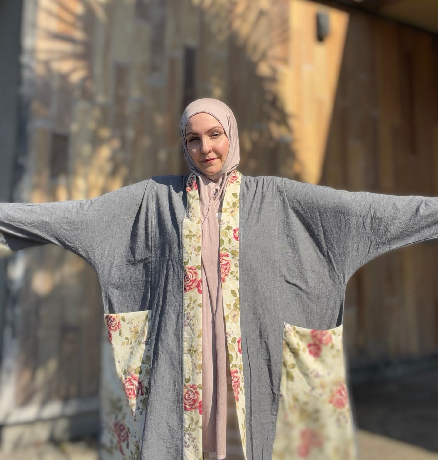 Pocket Anorak Abaya — Rosewood Utility