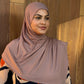Sporty Tissue Jersey Hijab: Nude