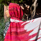 Chiffon Hijab: Red White Fade