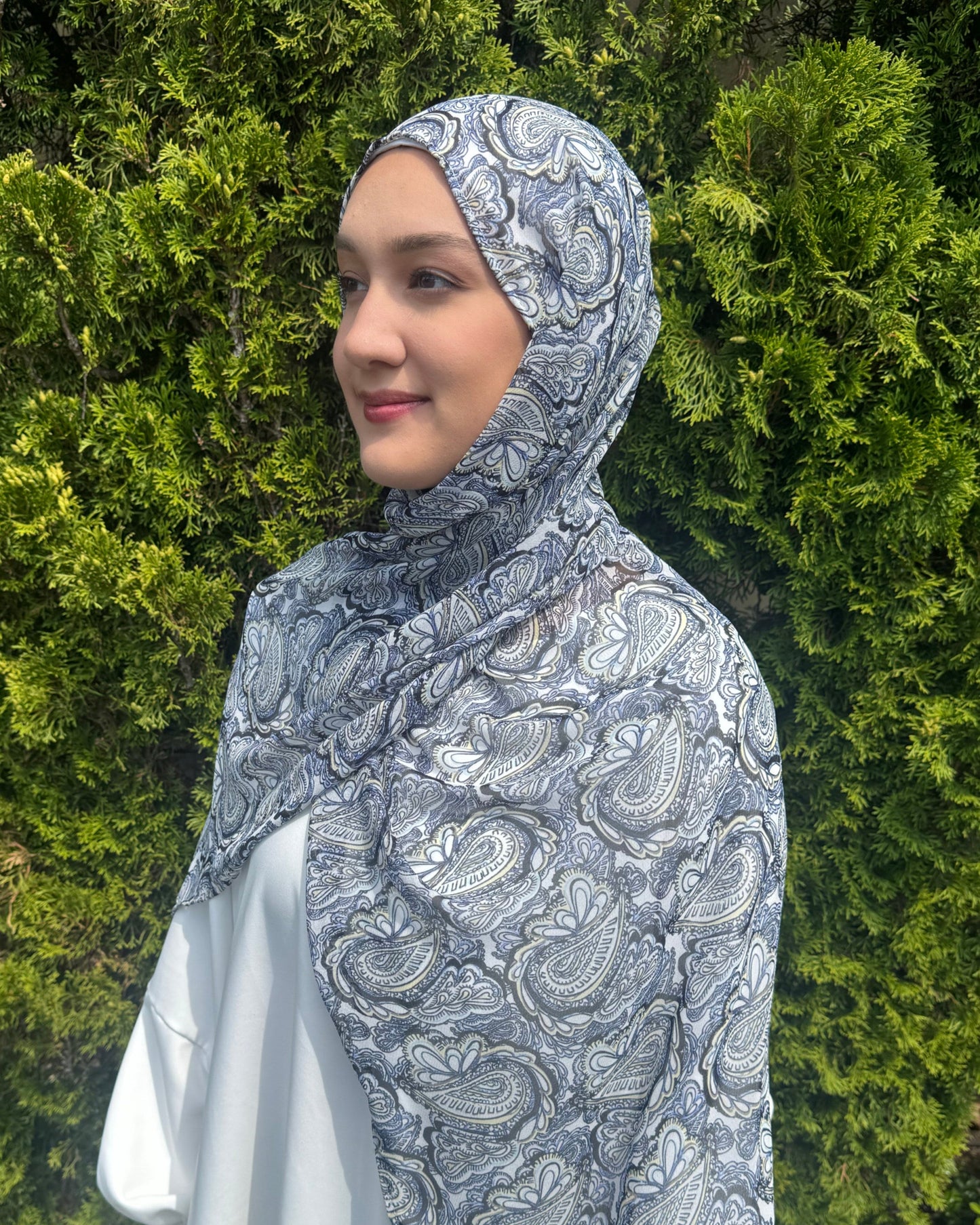 Georgette Chiffon Hijab: Andalus Whisper