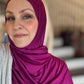 Jersey Hijab: Magenta Berry