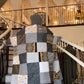 One-of-One | The Power Silhouette Abaya - Black & White Patchwork (Upcycled)