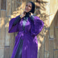 Signature MC Kimono: Pink & Purple Herringbone