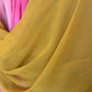 Extra Wide Crinkle Chiffon Hijab: Mustard Seed
