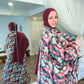 Nour Oversized Satin Abaya - Desert Pulse