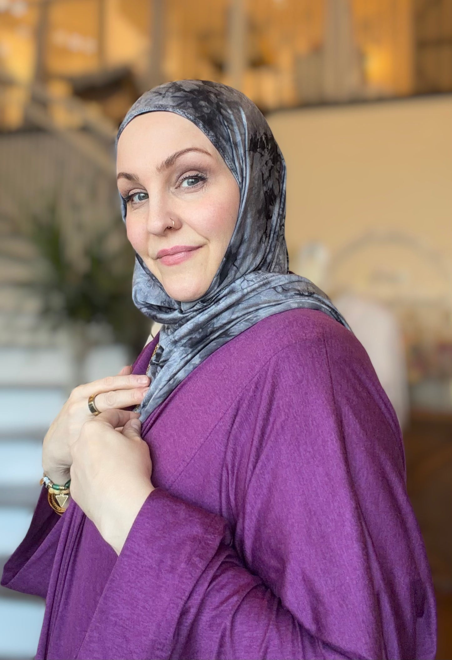 Tie Dye Jersey Hijab: Lenora