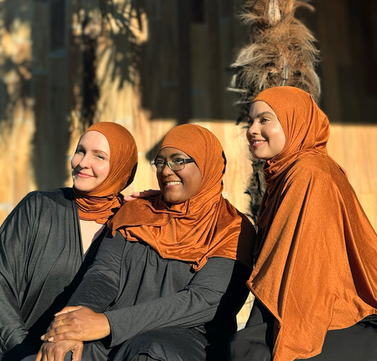 Performance Jersey Hijab: Cinnamon Spice