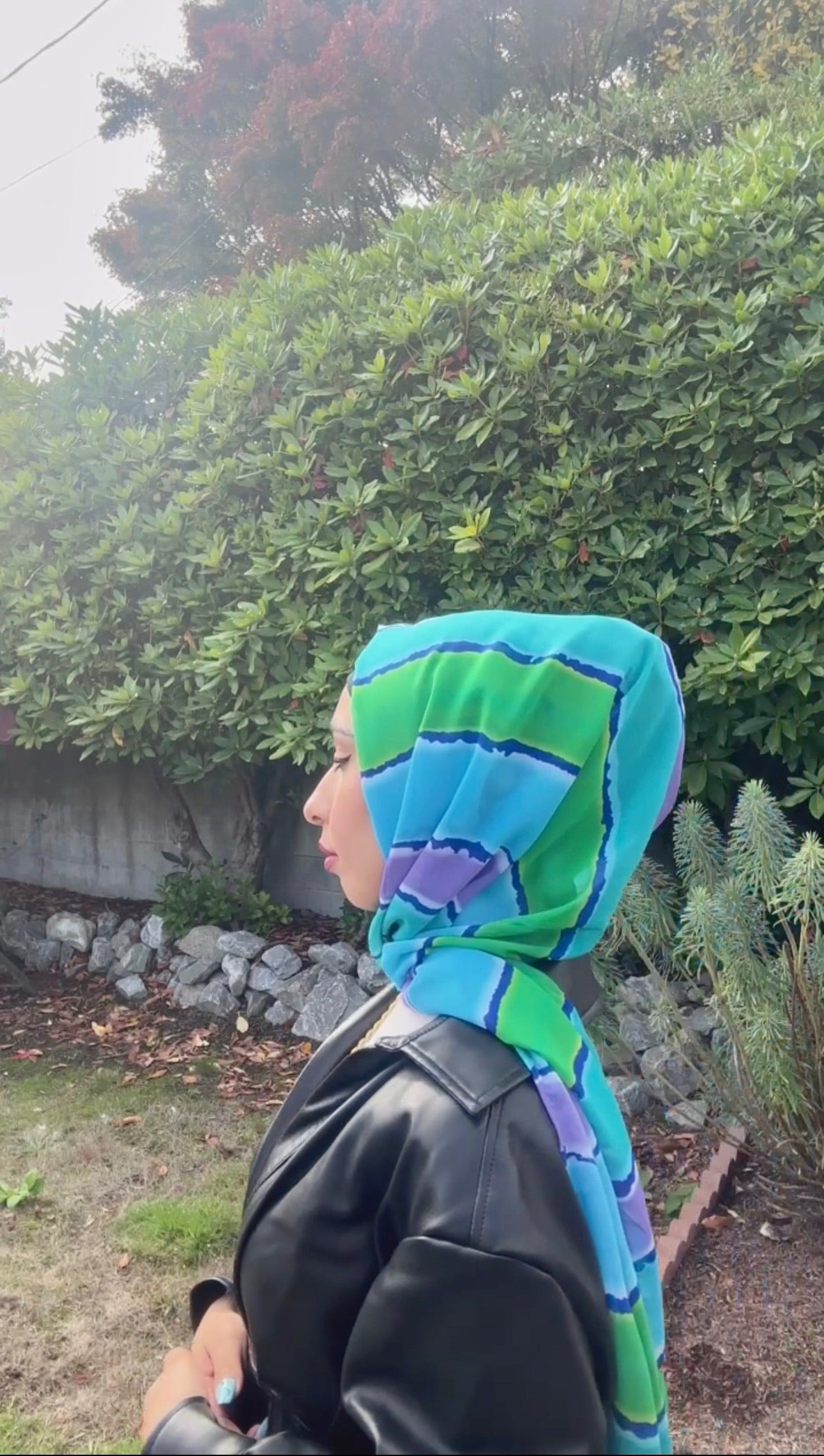 Chiffon Hijab: Summer Waterfall