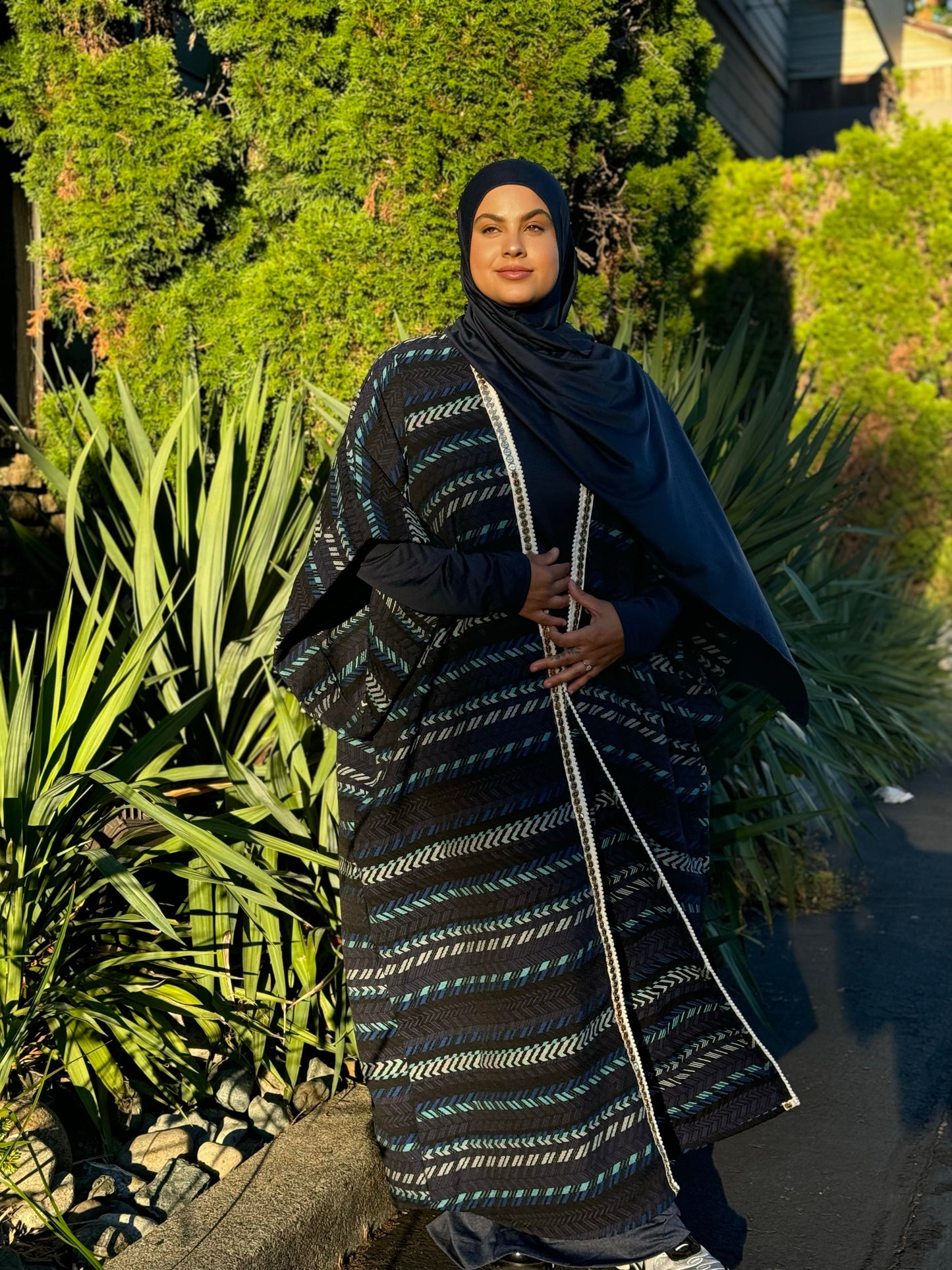 MC Woven Bisht: Midnight Autumn