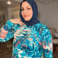 MC Everyday Active Tunic - Blue Ocean Palms